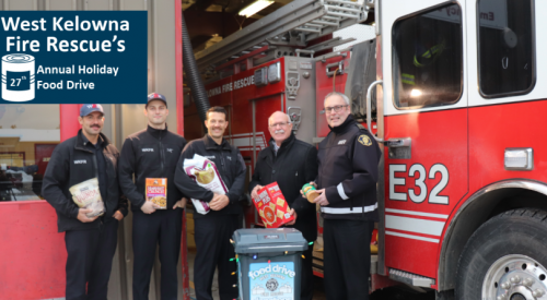 West Kelowna fire crews preparing for 27th annual food drive