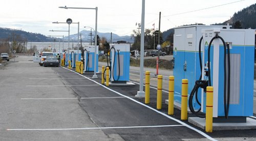 ‘Leading the charge’: New fast-charging hub in Lake Country ready for 22 EVs at once